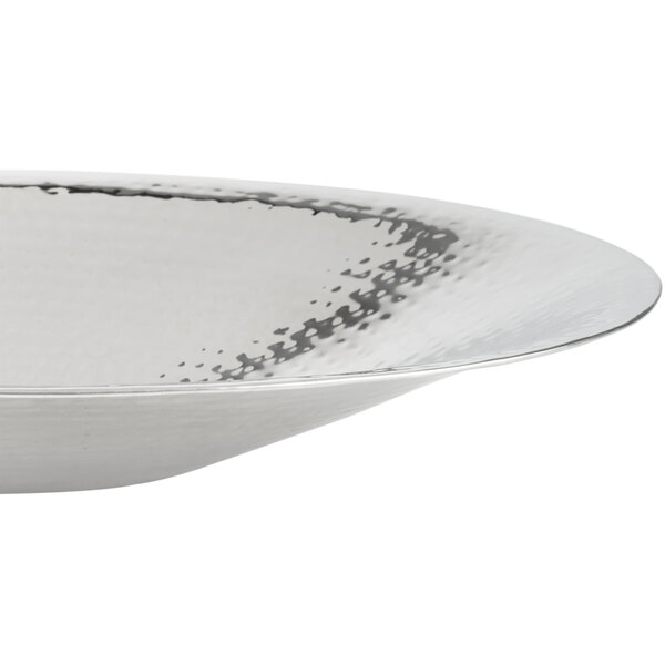 American Metalcraft HMOV1621 20/” Oval Hammered Stainless Steel Bowl