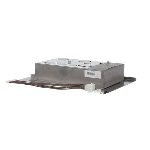 A Henny Penny control box with wires attached.