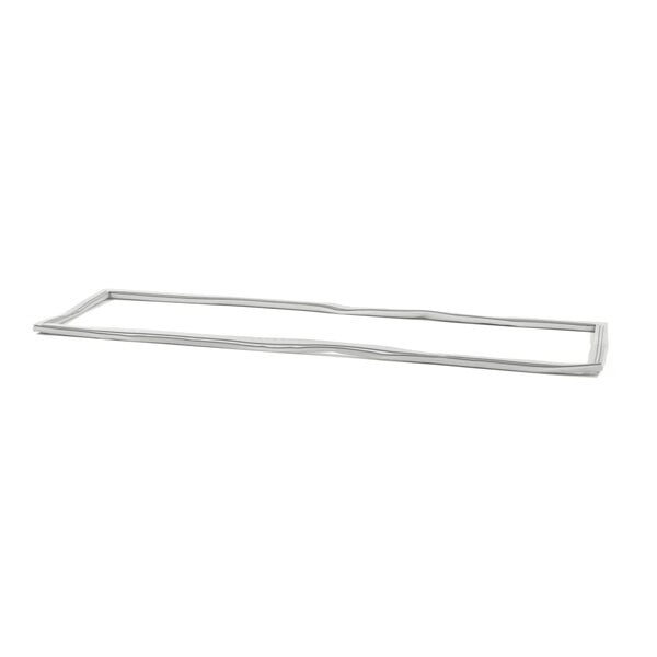 A white rectangular door gasket with a metal frame.