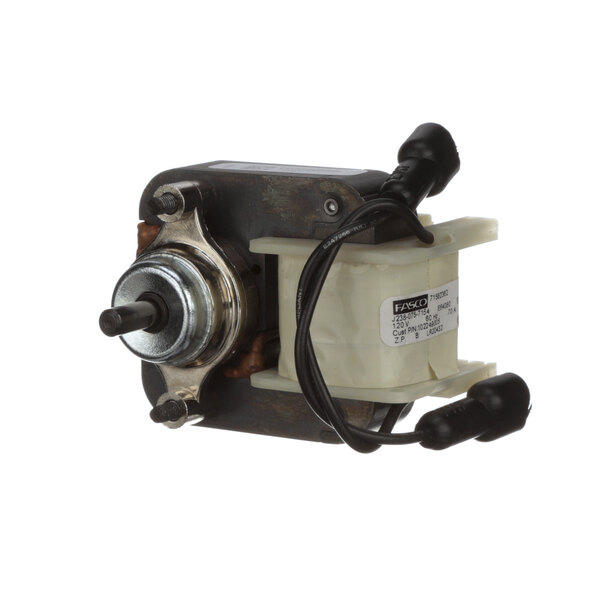 A Coldzone Evaporator Fan Motor with wires and a wire harness.