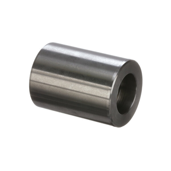 A stainless steel threaded rod with a black cylindrical sleeve on one end.