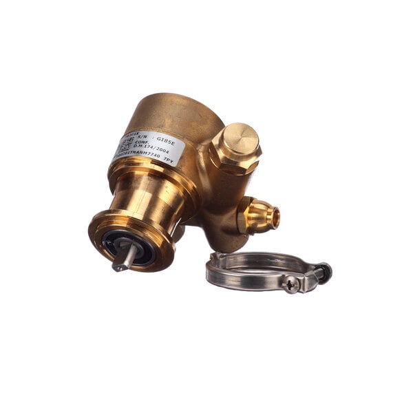 A brass Lancer carbonation pump.