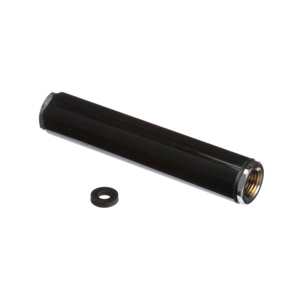 a black tube with a couple of washers