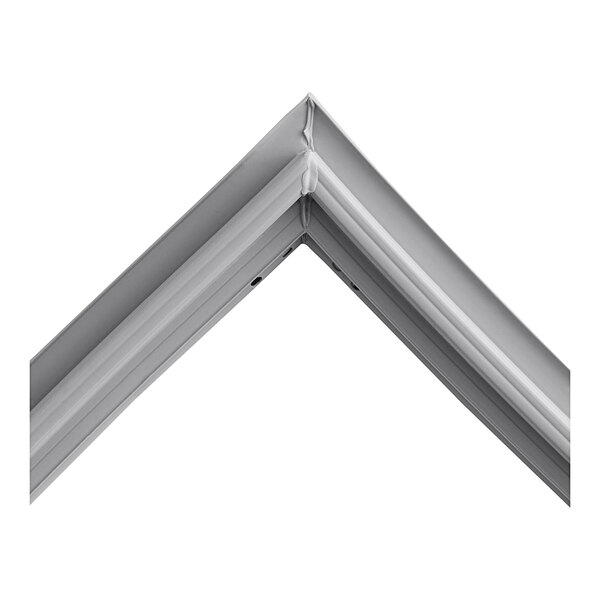 A white Hoshizaki door gasket with a silver metal frame.