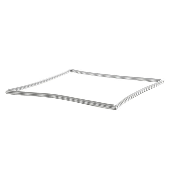 A white gasket with a square frame.