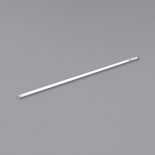 A long white Hussmann fluorescent lamp.