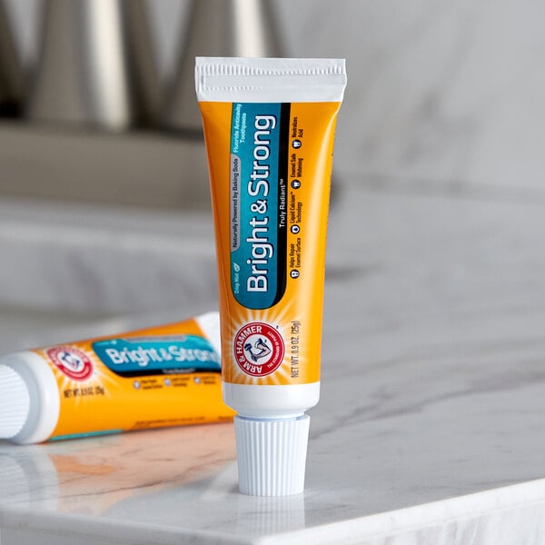 a close up of a tube of toothpaste