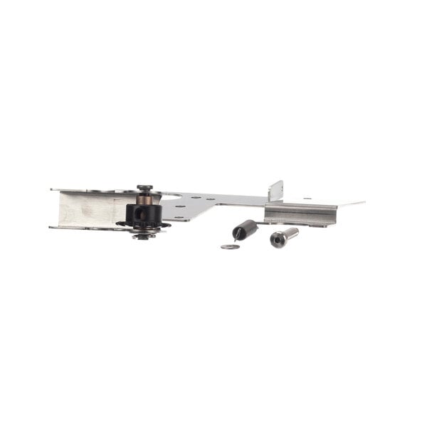 A metal J Antunes drive chain tensioner with screws.