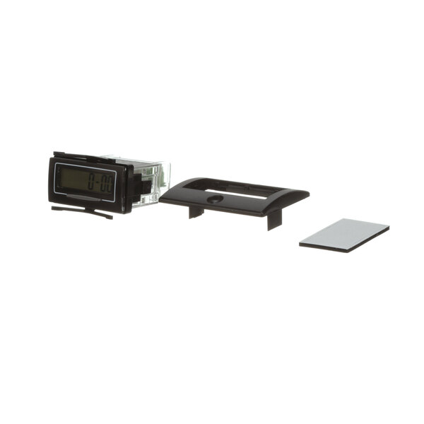 A small black Gaylord digital UV hour meter with a small black screen.