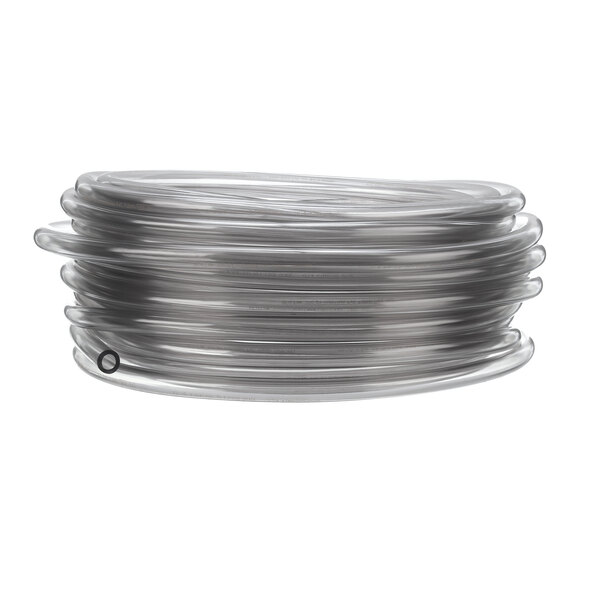 A roll of clear plastic Lancer Bevlex tubing.