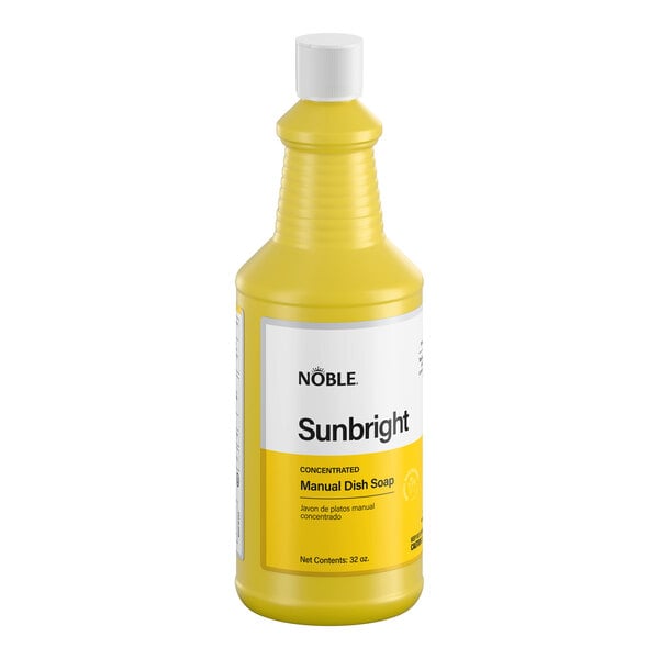 Noble Sunbright 1 Qt. / 32 oz. Concentrated Liquid Dish Soap - 12/Case
