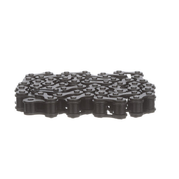 A black Somerset chain with black plastic pieces on a white background.