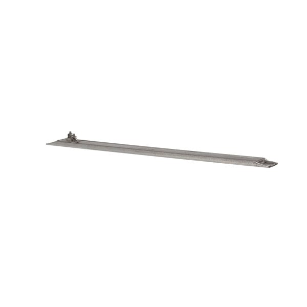 A long rectangular metal bar with screws.