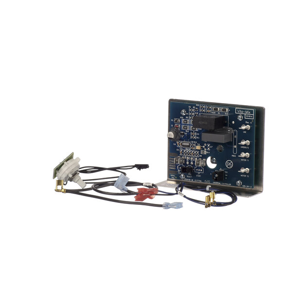 A close-up of a Vitamix timer board circuit.
