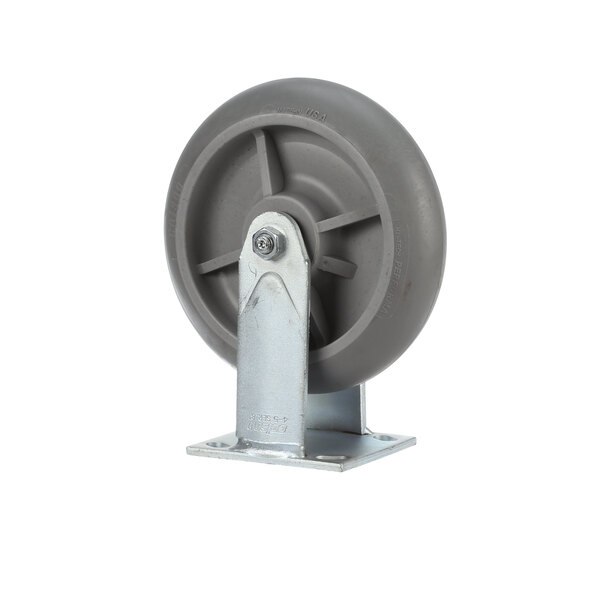 a wheel with a metal base