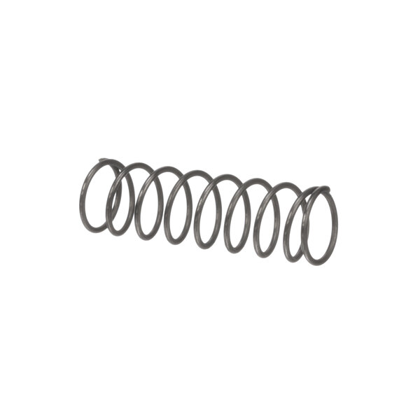 A close-up of a Bettcher metal spring with a black ring on it.