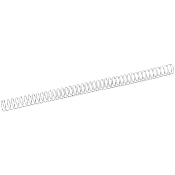 a metal spring on a white background