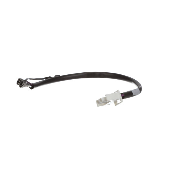 A black wire with white connectors.