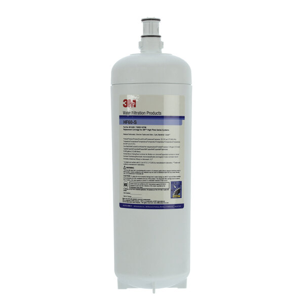 A white cylinder with a blue and black label reading "Lancer 56134-05 Hf60-S Cartridge"