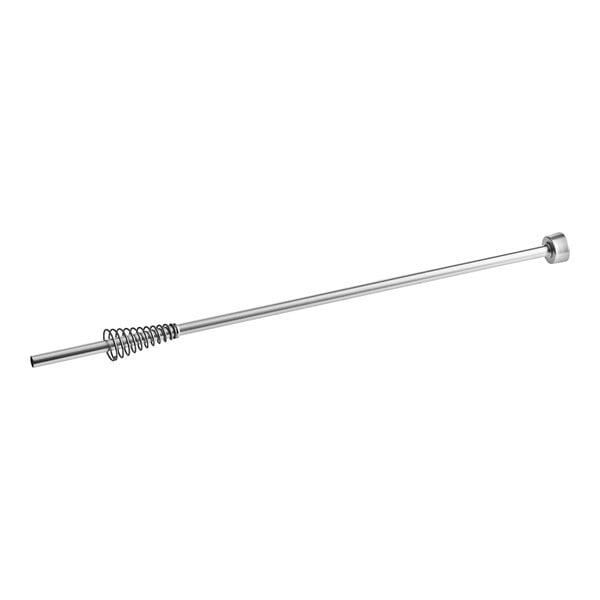 A long metal rod with a spring on the end.