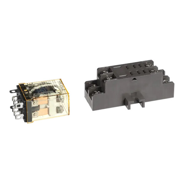 A Cleveland Dpdt Relay with metal screws.