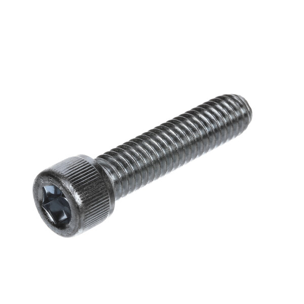A close-up of a Hobart black screw cap.