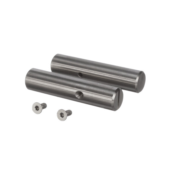 Two metal rods with nuts on the ends.