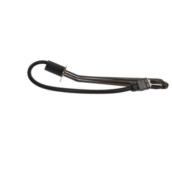 a black cable with a black cord