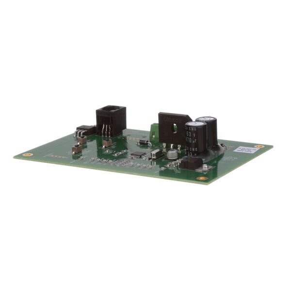 a close-up of a green circuit board