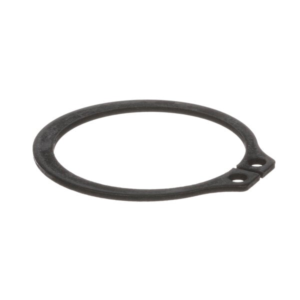 a black rubber ring on a white background