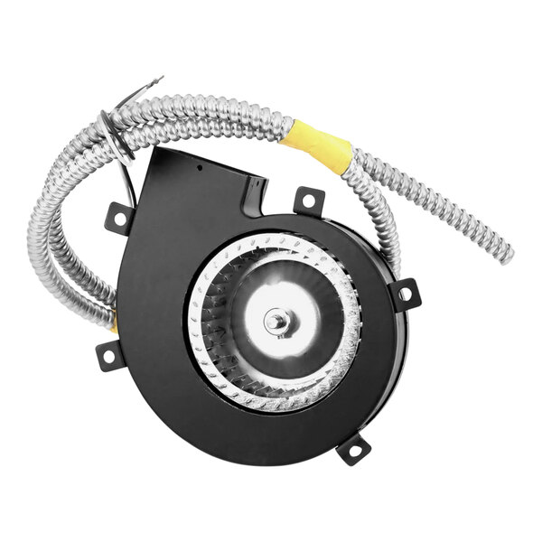 close-up of a circular object with a light in the center
