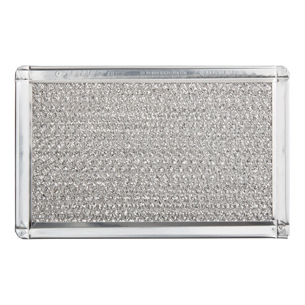 A silver rectangular Grease Filter for a TurboChef High h Batch Commercial Microwave Oven.