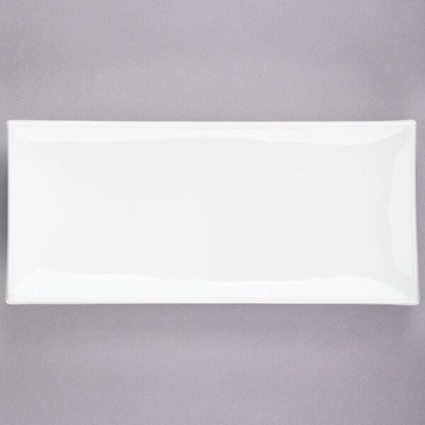 A white rectangular CAC Tokyia porcelain platter.