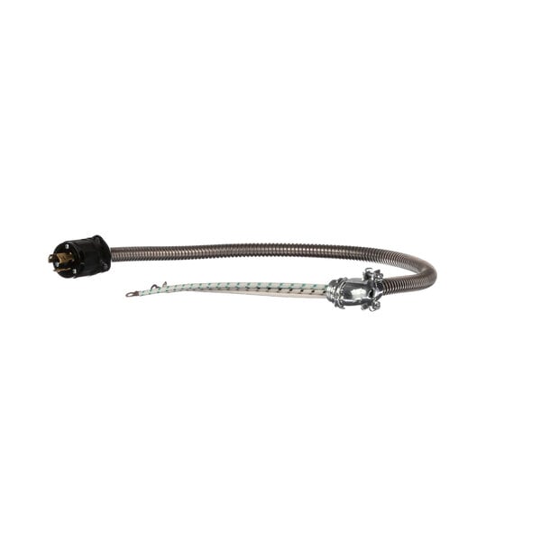 A Gold Medal Kettle Lead with a metal tube and black plug on the end.