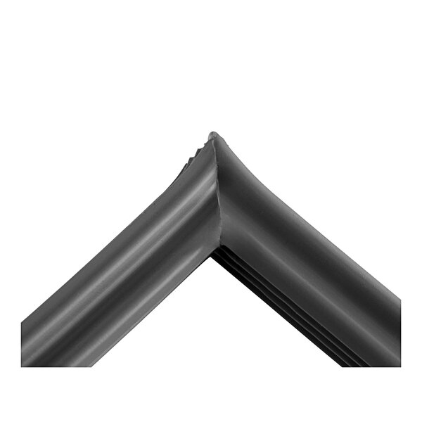 The corner of a grey Alto-Shaam door gasket.