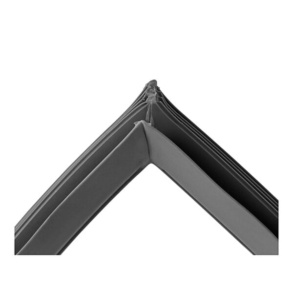The corner of a gray and black Alto-Shaam door gasket.