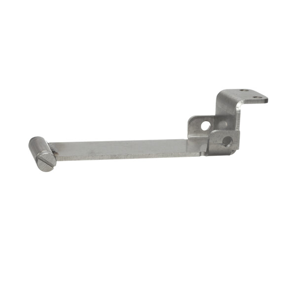 A metal bracket with screws.