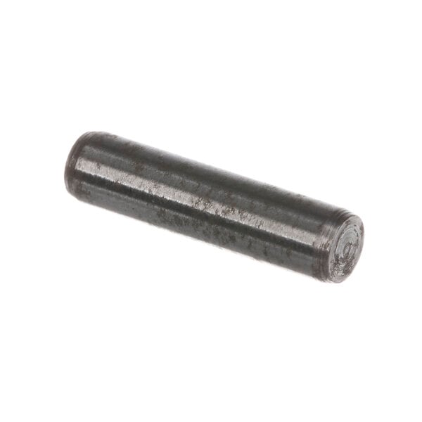 A black metal Hobart dowel with a small hole in it.