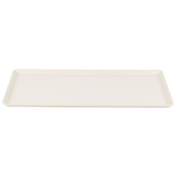 A white rectangular Cambro dietary tray.