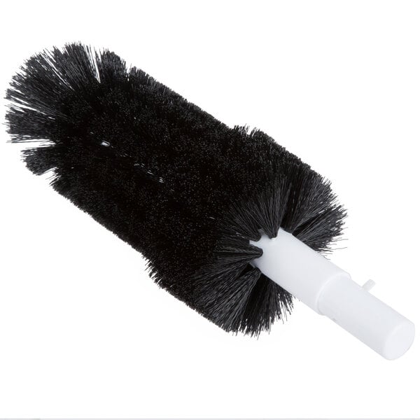A black Bar Maid brush with a white handle.