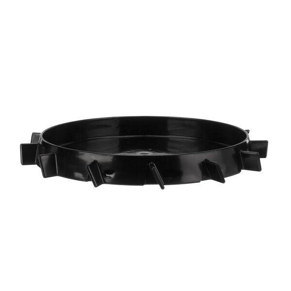 A black circular Lancer Tritan dispensing wheel with spikes.