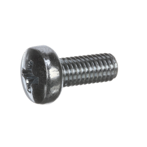 a close-up of a black screw