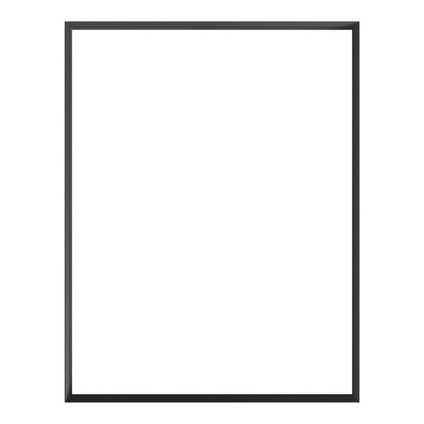 A black rectangular gasket with a white screen.