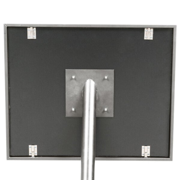 a close up of a metal pole