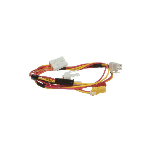 A close-up of a Rinnai RC98HPI wiring harness with colorful wires.