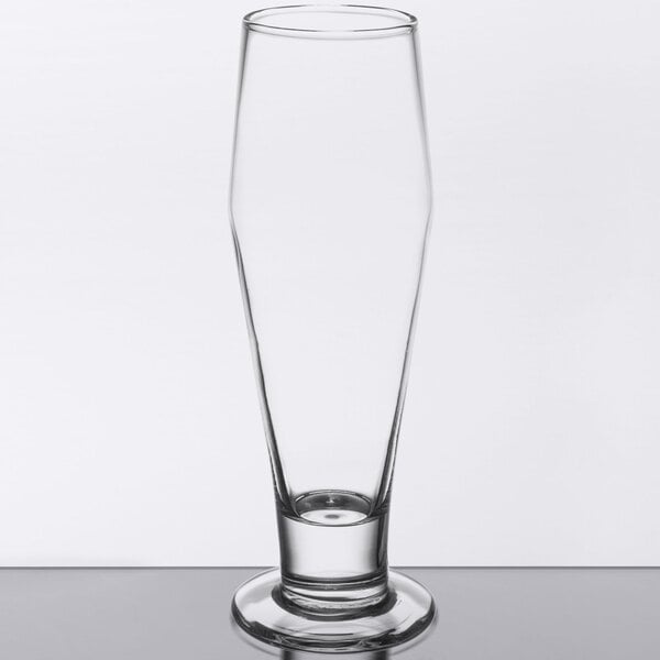 a clear glass with a white background