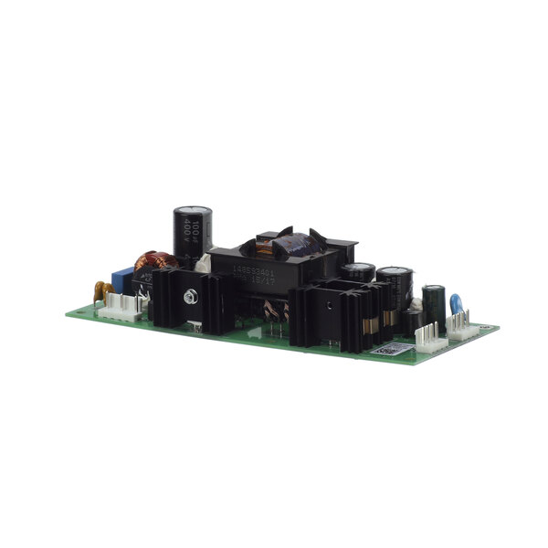 An Electrolux power supply circuit board with a rectangular black hole.