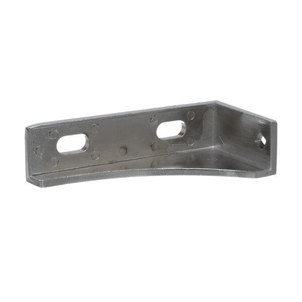 A Kelvinator top right metal corner hinge assembly with holes.