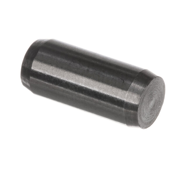 A black cylindrical metal dowel.