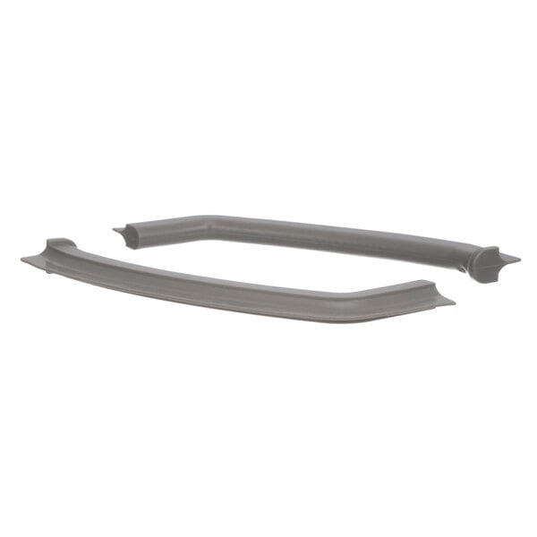 a grey handle with a white background